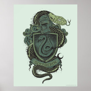 Harry Potter Slytherin Crest Poster