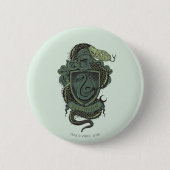 Harry Potter | Slytherin Crest Ronde Button 5,7 Cm (Voorkant)