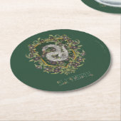 HARRY POTTER™ | SLYTHERIN™ Crest Ronde Kartonnen Onderzetter (Gebogen)