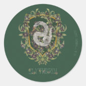 HARRY POTTER™ | SLYTHERIN™ Crest Ronde Sticker (Voorkant)