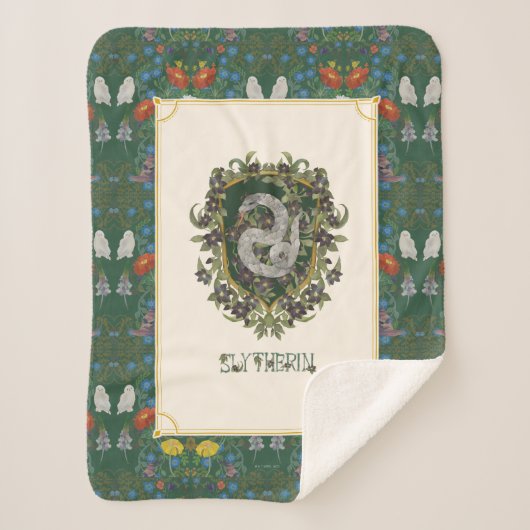 HARRY POTTER™ | SLYTHERIN™ Crest Sherpa Deken (Voorkant)
