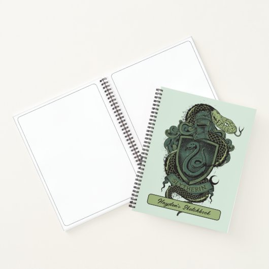 Harry Potter | Slytherin Crest Tekening Notitieboek (Binnen)