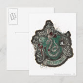 Harry Potter | Slytherin Crest - Vintage Briefkaart (Voorkant / Achterkant)