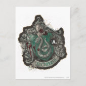 Harry Potter | Slytherin Crest - Vintage Briefkaart (Voorkant)