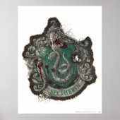 Harry Potter | Slytherin Crest - Vintage Poster (Voorkant)
