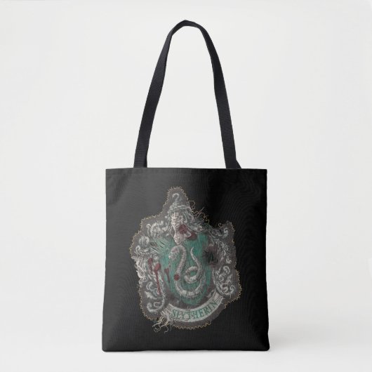 Harry Potter | Slytherin Crest - Vintage Tote Bag (Voorkant)