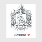 Harry Potter | Slytherin Crest - Zwart-wit Sticker (Vel)