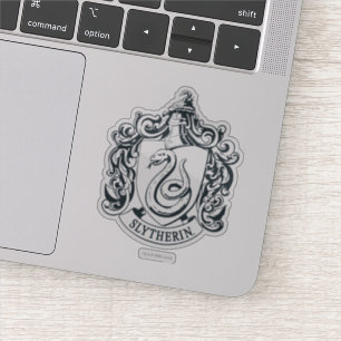 Harry Potter Slytherin Crest - Zwart-wit Sticker