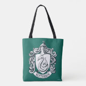 Harry Potter | Slytherin Crest - Zwart-wit Tote Bag (Achterkant)