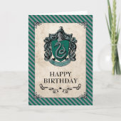 Harry Potter | Slytherin Happy Birthday Kaart (Voorkant)