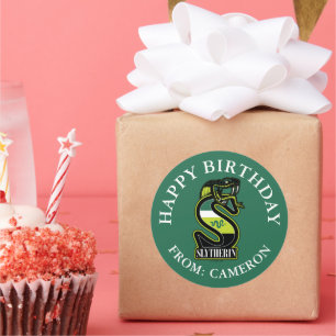 HARRY POTTER™   SLYTHERIN™ Happy Birthday Ronde Sticker