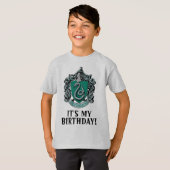 Harry Potter | Slytherin - Het is mijn verjaardag T-shirt (Voorkant volledig)