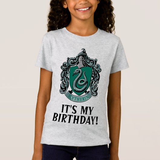 Harry Potter | Slytherin - Het is mijn verjaardag T-shirt (Voorkant)