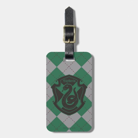 Harry Potter | Slytherin House Pride Crest Bagagelabel (Voorkant verticaal)