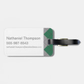 Harry Potter | Slytherin House Pride Crest Bagagelabel (Achterkant horizontaal)