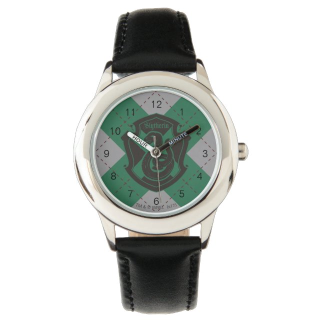 Harry Potter| Slytherin House Pride Crest Horloge (Voorkant)