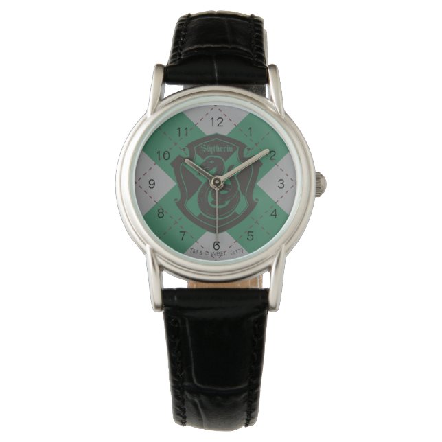 Harry Potter| Slytherin House Pride Crest Horloge (Voorkant)
