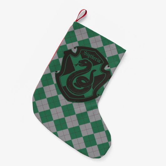Harry Potter | Slytherin House Pride Crest Kleine Kerstsok (Voorkant (Hangend))