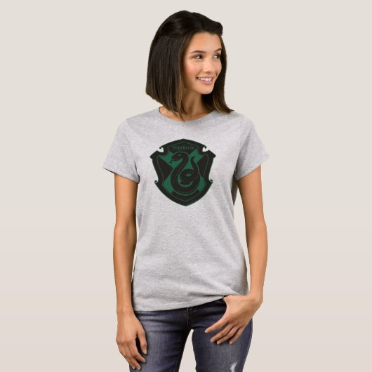 Harry Potter| Slytherin House Pride Crest T-shirt (Voorkant volledig)