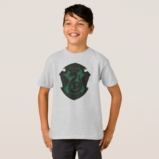 Harry Potter | Slytherin House Pride Crest T-shirt (Voorkant volledig)