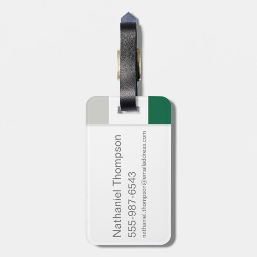 Harry Potter | Slytherin House Pride Logo Bagagelabel (Achterkant verticaal)