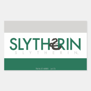 Harry Potter   Slytherin House Pride Logo Rechthoekige Sticker