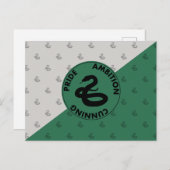 Harry Potter | SLYTHERIN™ House Traits Graphic Briefkaart (Voorkant / Achterkant)
