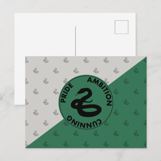 Harry Potter | SLYTHERIN™ House Traits Graphic Briefkaart (Voorkant / Achterkant)