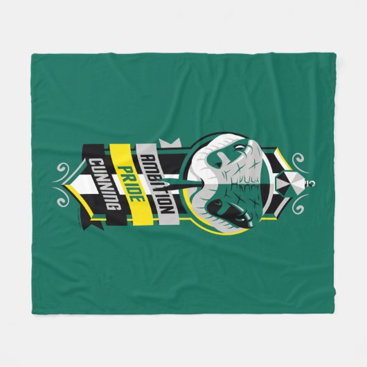 Harry Potter | SLYTHERIN™ House Traits Sigil Fleece Deken (Voorkant (Horizontaal))