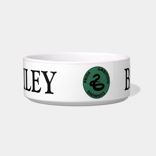 Harry Potter | SLYTHERIN™ Huis Eigenschappen Grafi Voerbakje (Voorkant)
