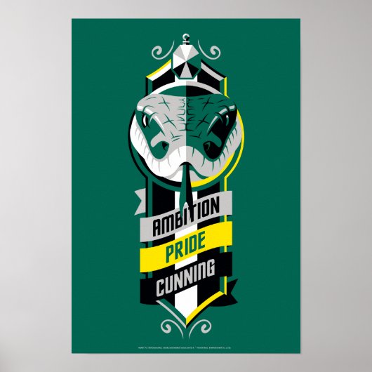 Harry Potter | SLYTHERIN™ Huis Eigenschappen Zegel Poster (Voorkant)