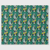 Harry Potter | SLYTHERIN™ Huis Kenmerken Sigil Cadeaupapier (Vlak)