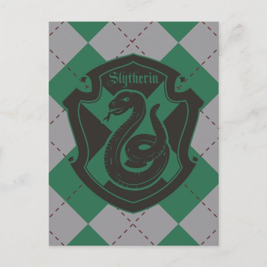 Harry Potter | Slytherin Huis Wapen Briefkaart (Voorkant)