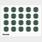 Harry Potter | Slytherin Huis Wapen Ronde Sticker (Vel)