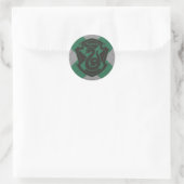 Harry Potter | Slytherin Huis Wapen Ronde Sticker (Tas)