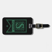 Harry Potter | Slytherin Monogram Banner Bagagelabel (Voorkant horizontaal)