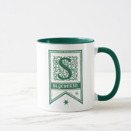 Harry Potter | Slytherin Monogram Banner Mok (Rechts)