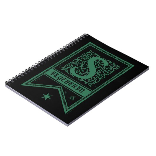 Harry Potter | Slytherin Monogram Banner Notitieboek (Linkerzijde)