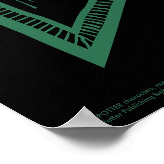 Harry Potter | Slytherin Monogram Banner Poster (Hoek)