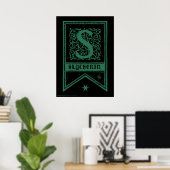 Harry Potter | Slytherin Monogram Banner Poster (Thuiskantoor)