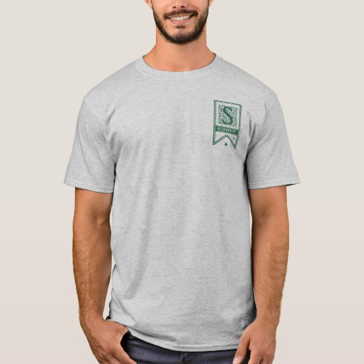 Harry Potter| Slytherin Monogram Banner T-shirt (Voorkant)