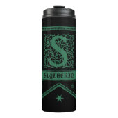 Harry Potter| Slytherin Monogram Banner Thermosbeker (Voorkant)