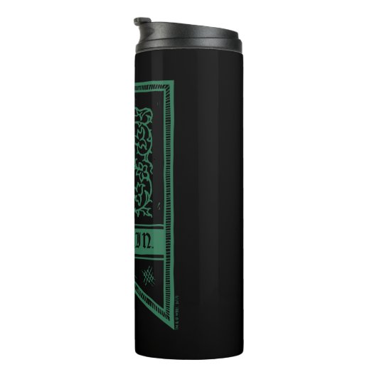 Harry Potter| Slytherin Monogram Banner Thermosbeker (Geroteerd rechts)