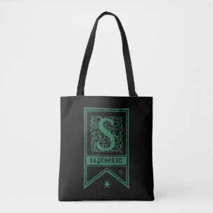 Harry Potter  Slytherin Monogram Banner Tote Bag