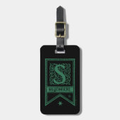 Harry Potter | Slytherin Monogram Vlag Bagagelabel (Voorkant verticaal)