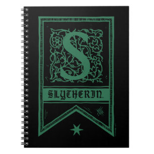 Harry Potter   Slytherin Monogram Vlag Notitieboek