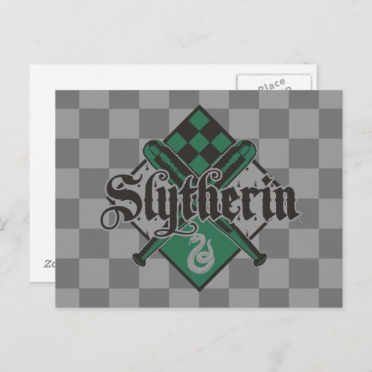 Harry Potter | Slytherin QUIDDITCH™ Crest Briefkaart (Voorkant / Achterkant)