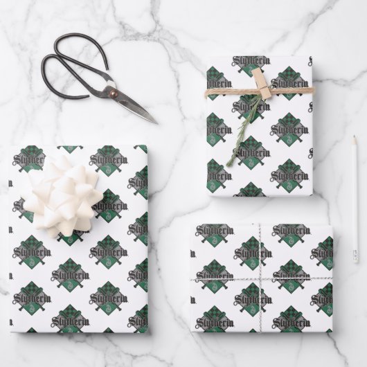 Harry Potter | Slytherin QUIDDITCH™ Crest Inpakpapier Vel (Voorkant)