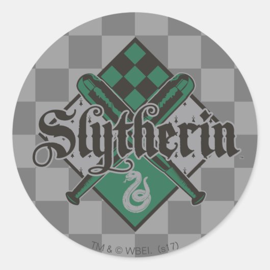Harry Potter | Slytherin QUIDDITCH™ Crest Ronde Sticker (Voorkant)