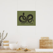 Harry Potter | SLYTHERIN™ Silhouet Typography Poster (Keuken)